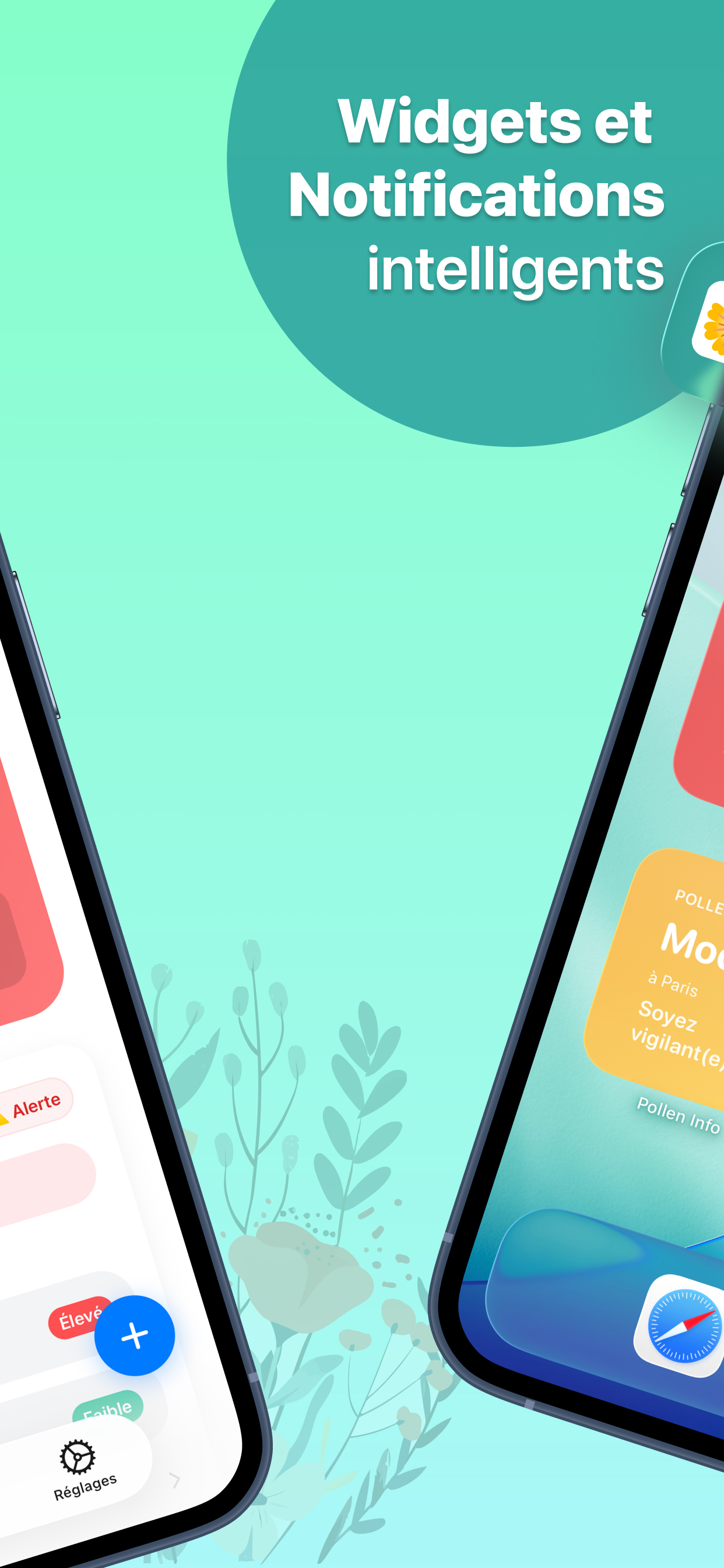 Widgets et notifications